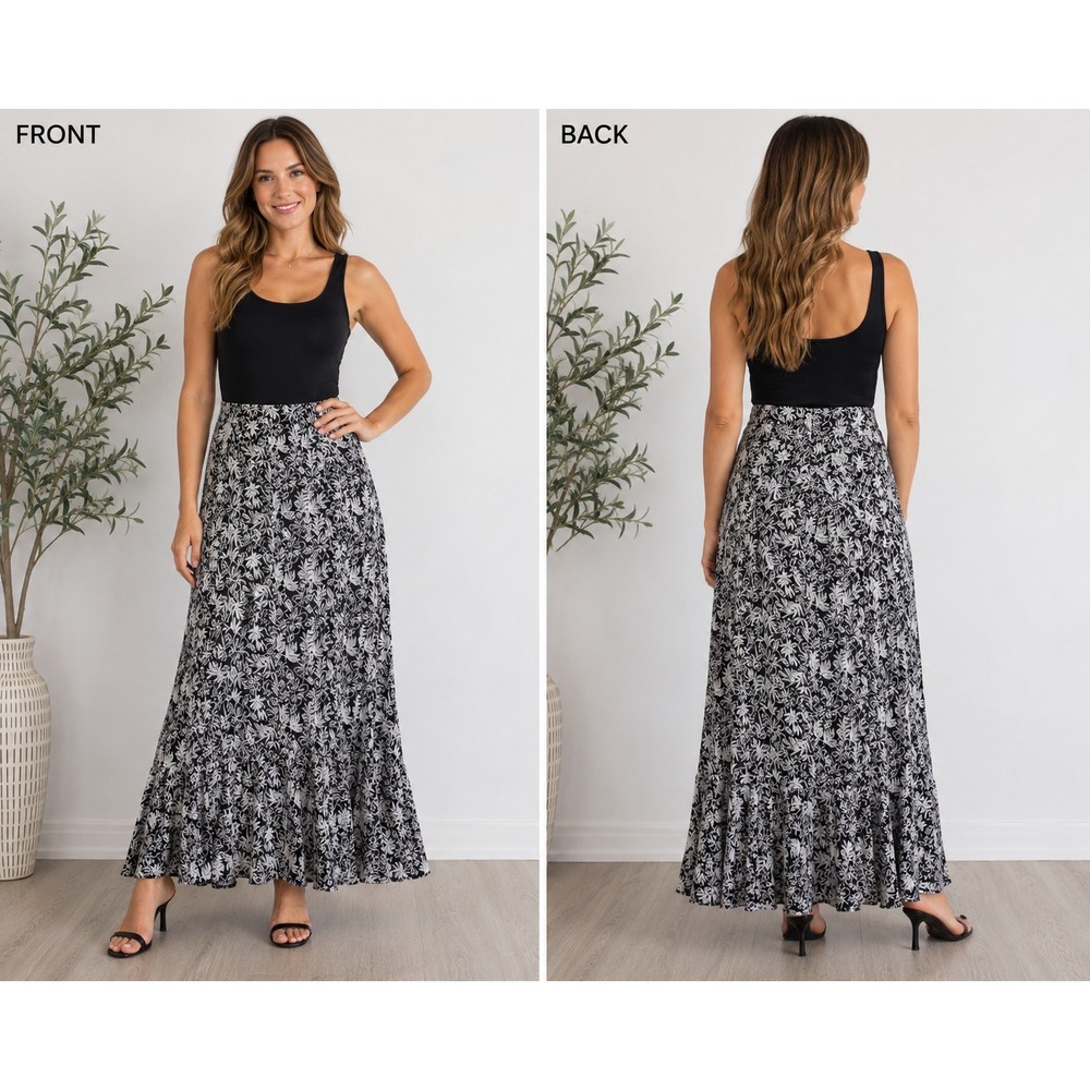 Vintage Christopher & Banks Floral Maxi Skirt Size 10